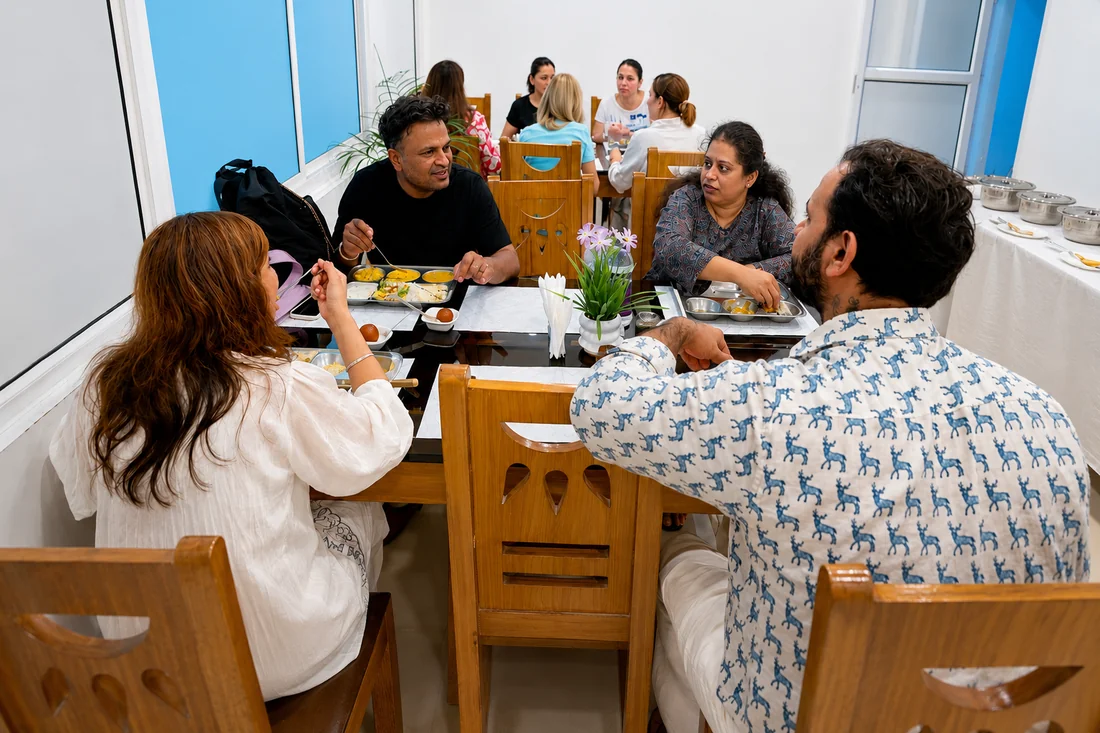 Sattvic yogic meal at Haritha International Sound Healing — view 1