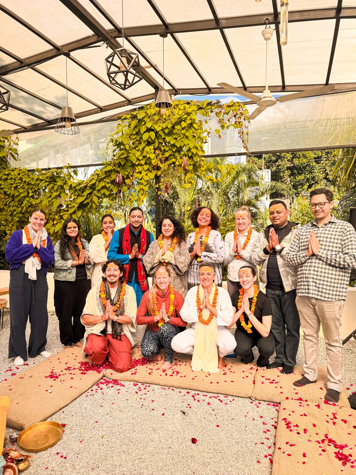 Group photo with the Haritha faculty