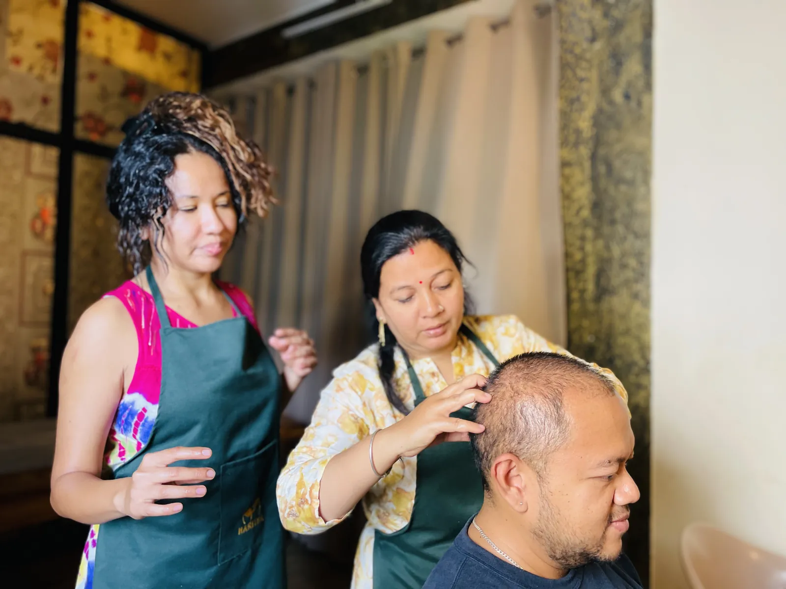 Tuning fork therapy at Haritha