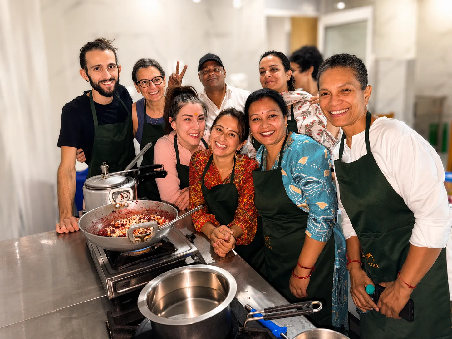 Mindful living moments at the Rishikesh campus