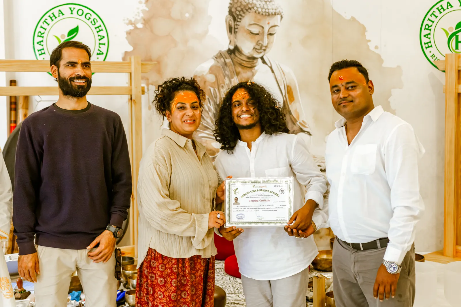 Tuning fork therapy at Haritha