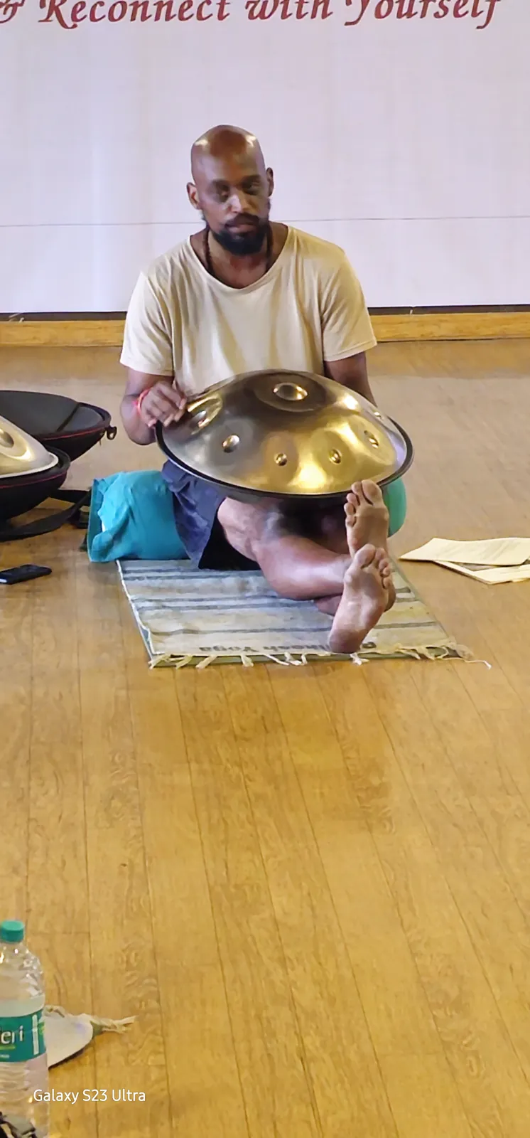 Chakra balancing therapy session