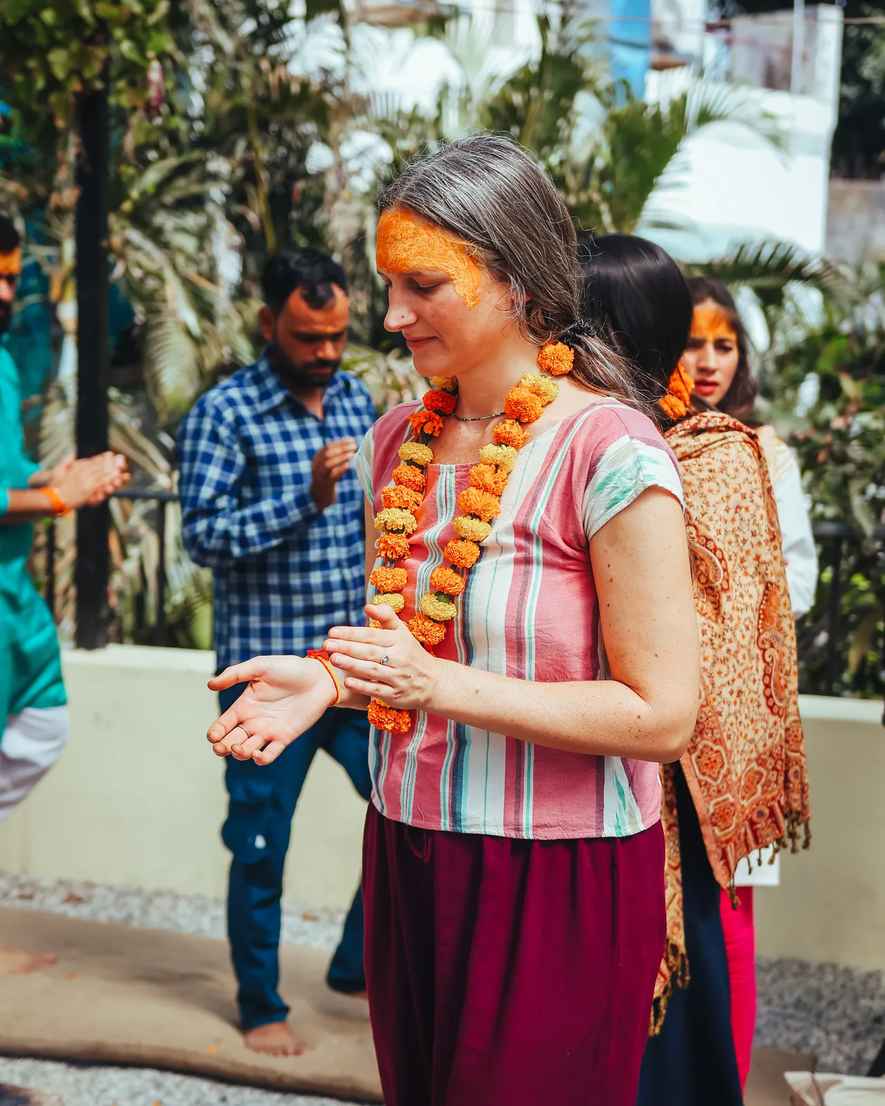 Mindful living moments at the Rishikesh campus