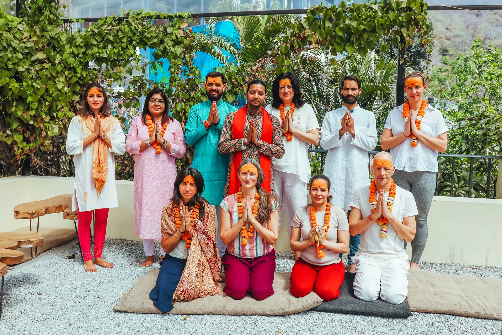 Yoga and meditation on the Haritha campus